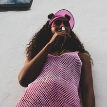 Pink Mesh String Vest