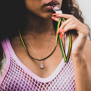 Pink Mesh String Vest